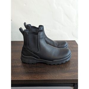 Ecco Women's Track 25 Chelsea Black Leather Boots - Size 40 - 9/9.5